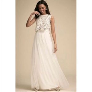 BHLDN Jenny Yoo Louise Ivory Wedding Tulle Skirt